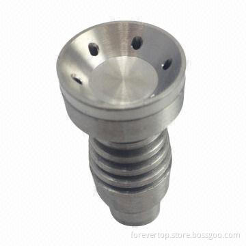 18/14mm GR2 Domeless Titanium Nail with Big Bowl-male Joint